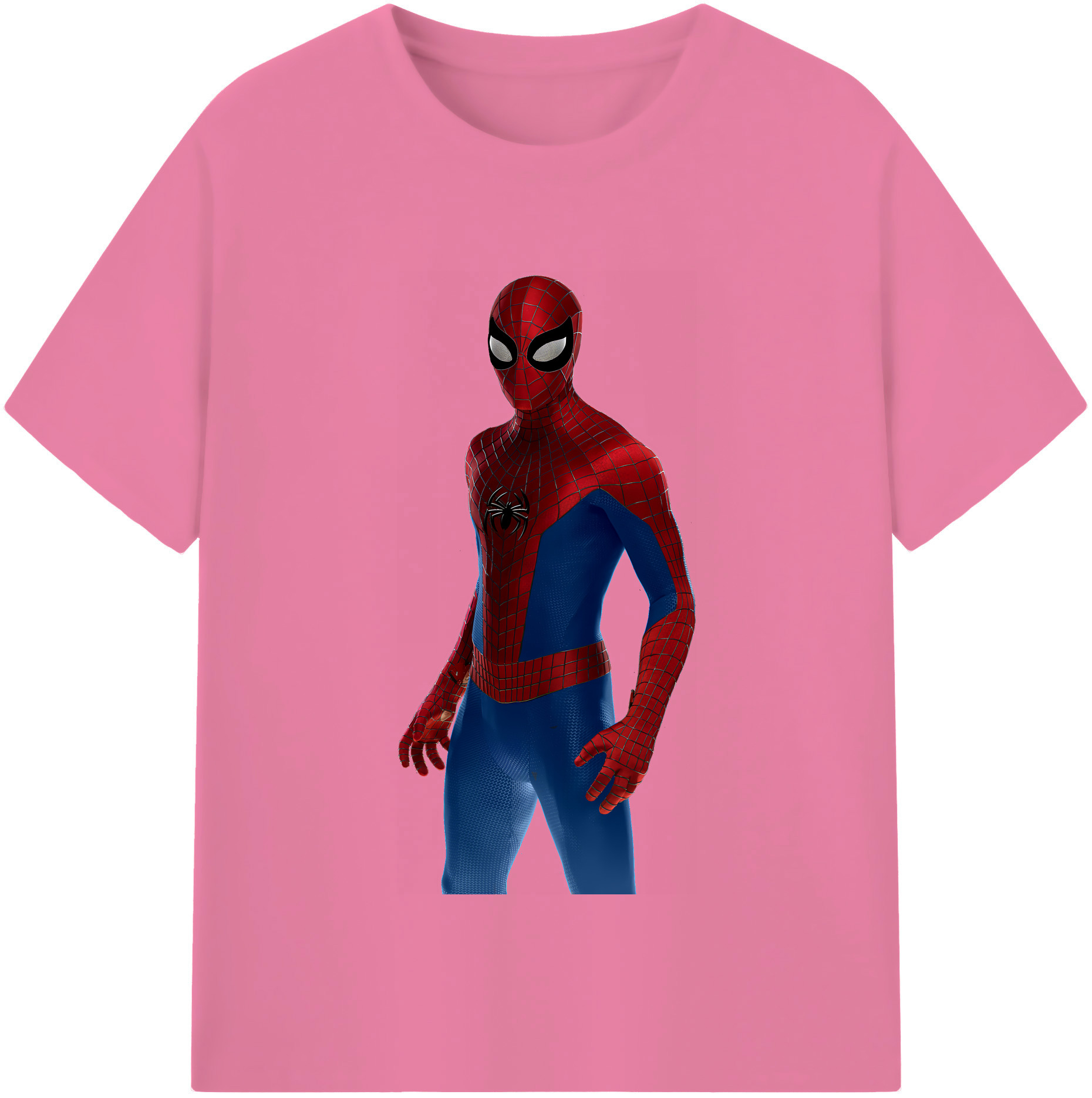 （画像用） Spider Man スパイダーマン 綿100％半袖Tシャツ（フロントプリント）